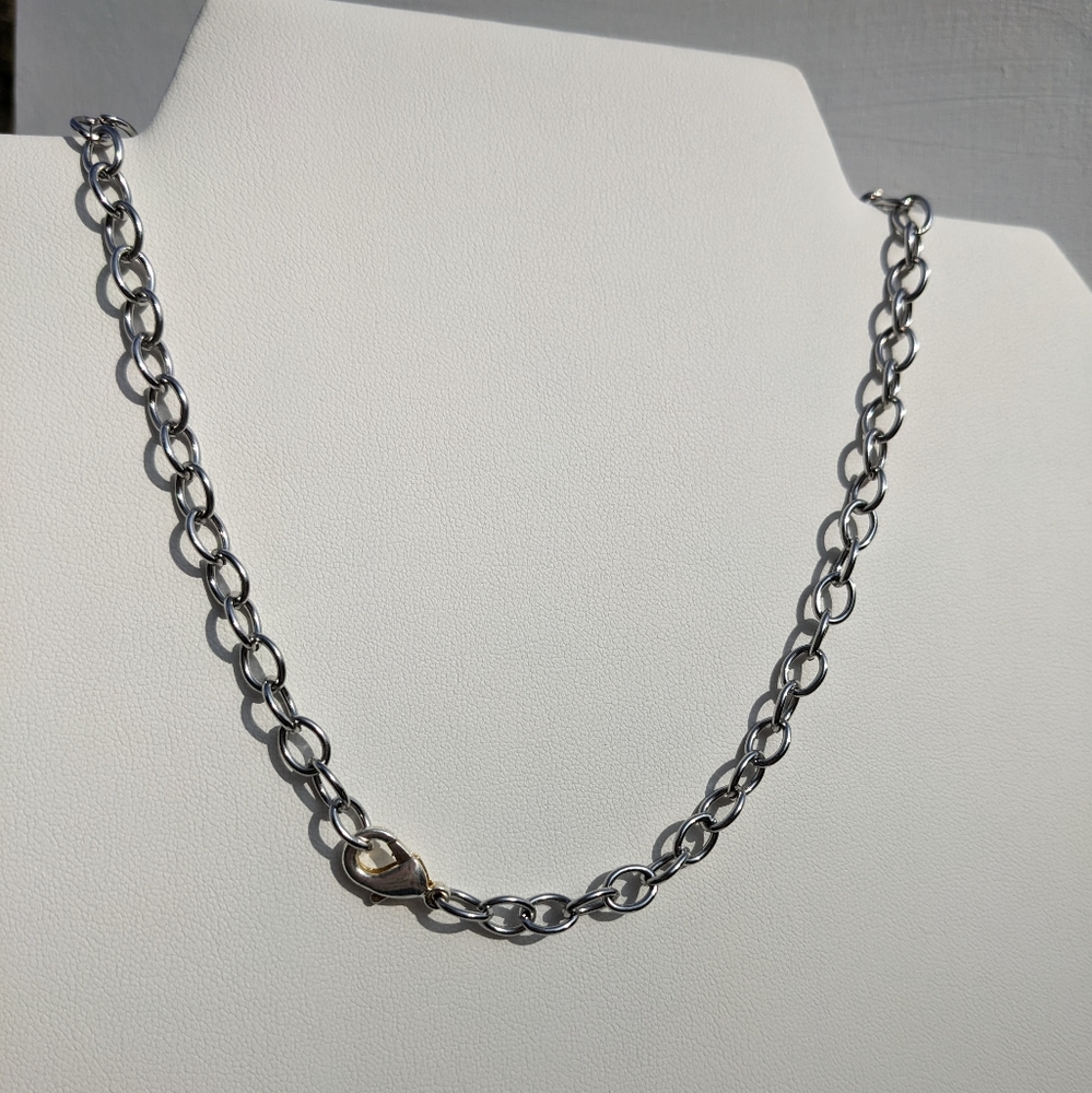 Jasper Stainless Steel Silver Chain Necklace Handmade Crystals Grounding Unisex - Picture 11 of 13